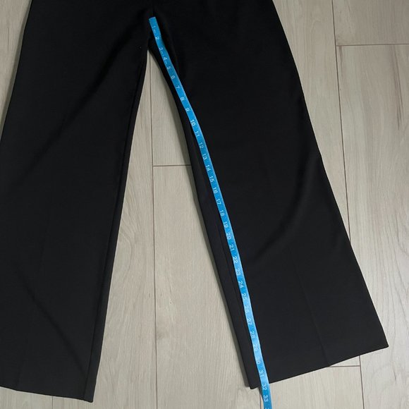 Wide-leg Black Work Pants with Stretch - Picture 8 of 8